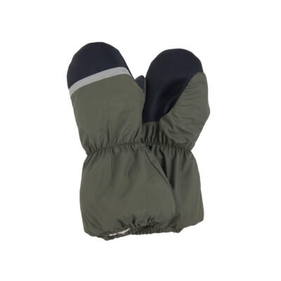 Warm Winter Mittens with Wool Fur Lining