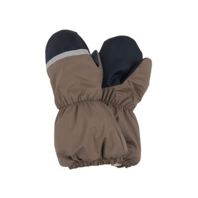 Warm Winter Mittens with Wool Fur Lining