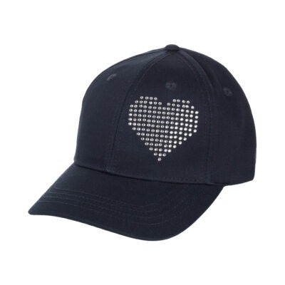 Cotton cap with heart
