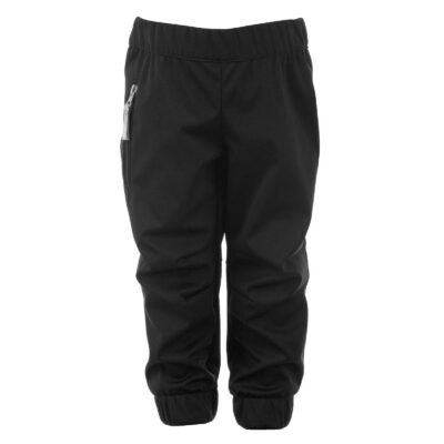 Black Softshell Pants with Merino Lining