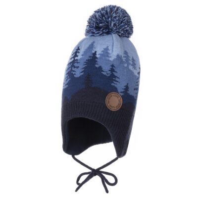 Merino wool-mix winter hat with cotton lining