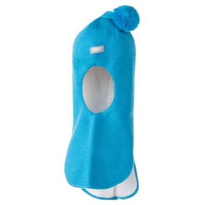 Wool winter balaclava with cotton lining and reflective logo