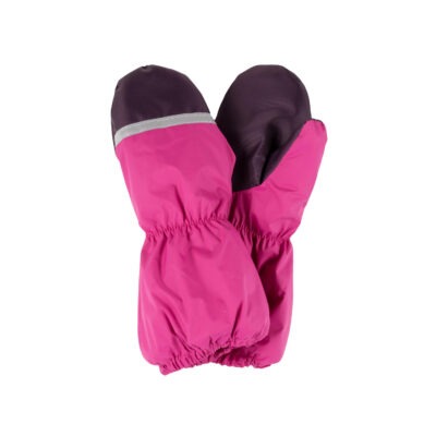 Warm Winter Mittens with Wool Fur Lining