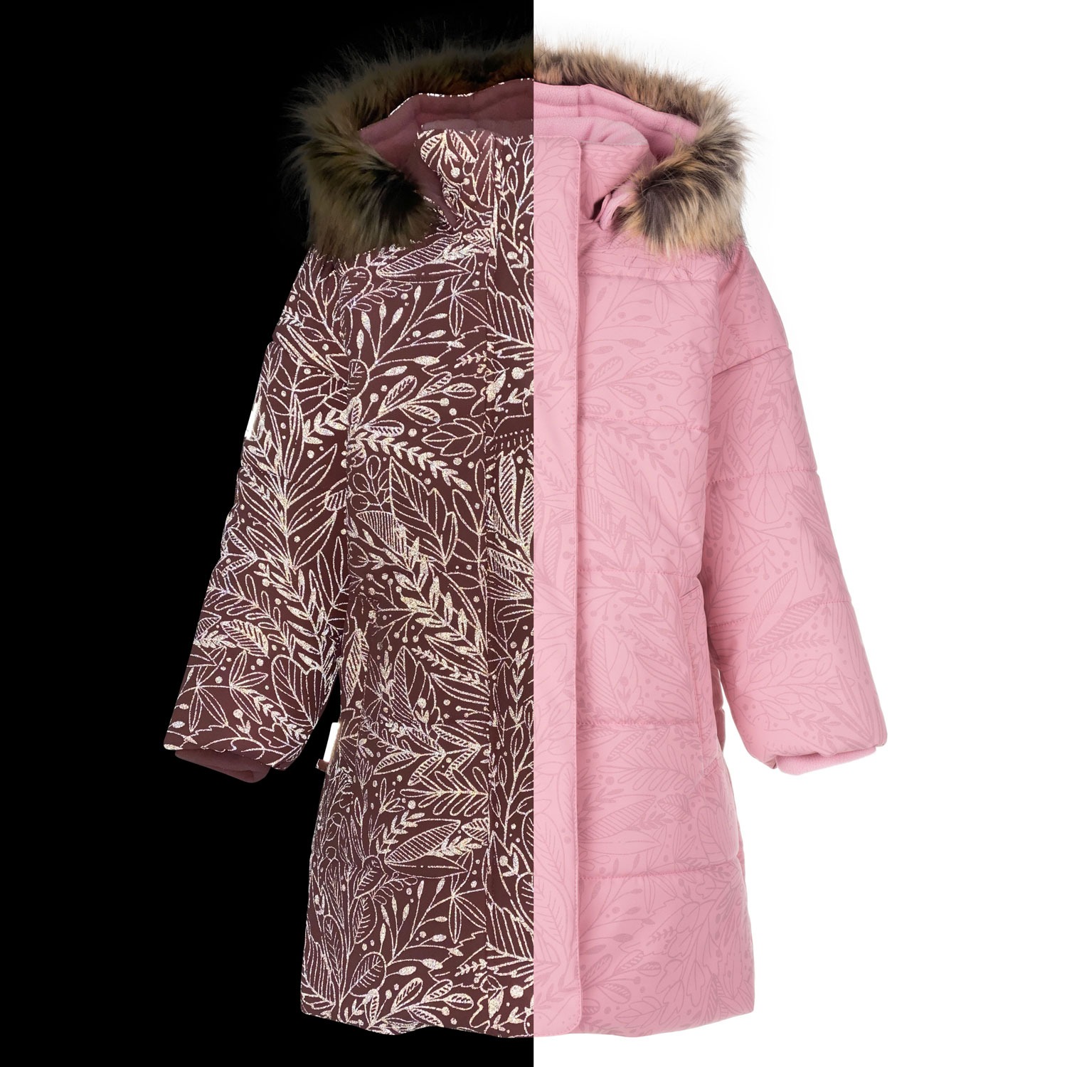 Loose-fit Reflective Winter Coat - Image 2