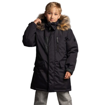 Helkurdetailidega talvemantel