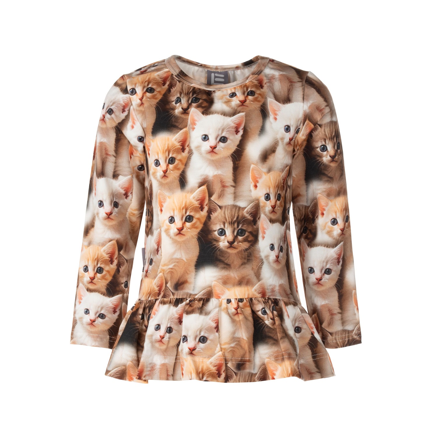 Girls' Ruffled Long-Sleeved Shirt