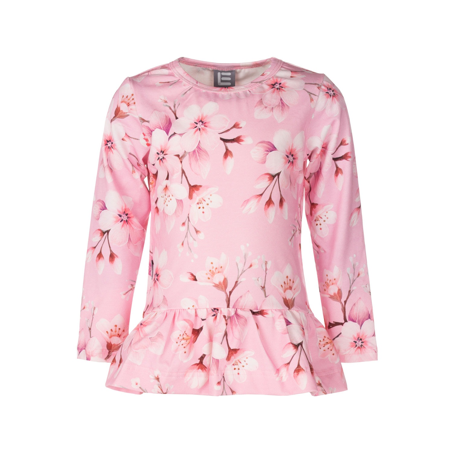 Tüdrukute satsiga pikkade varrukatega särk