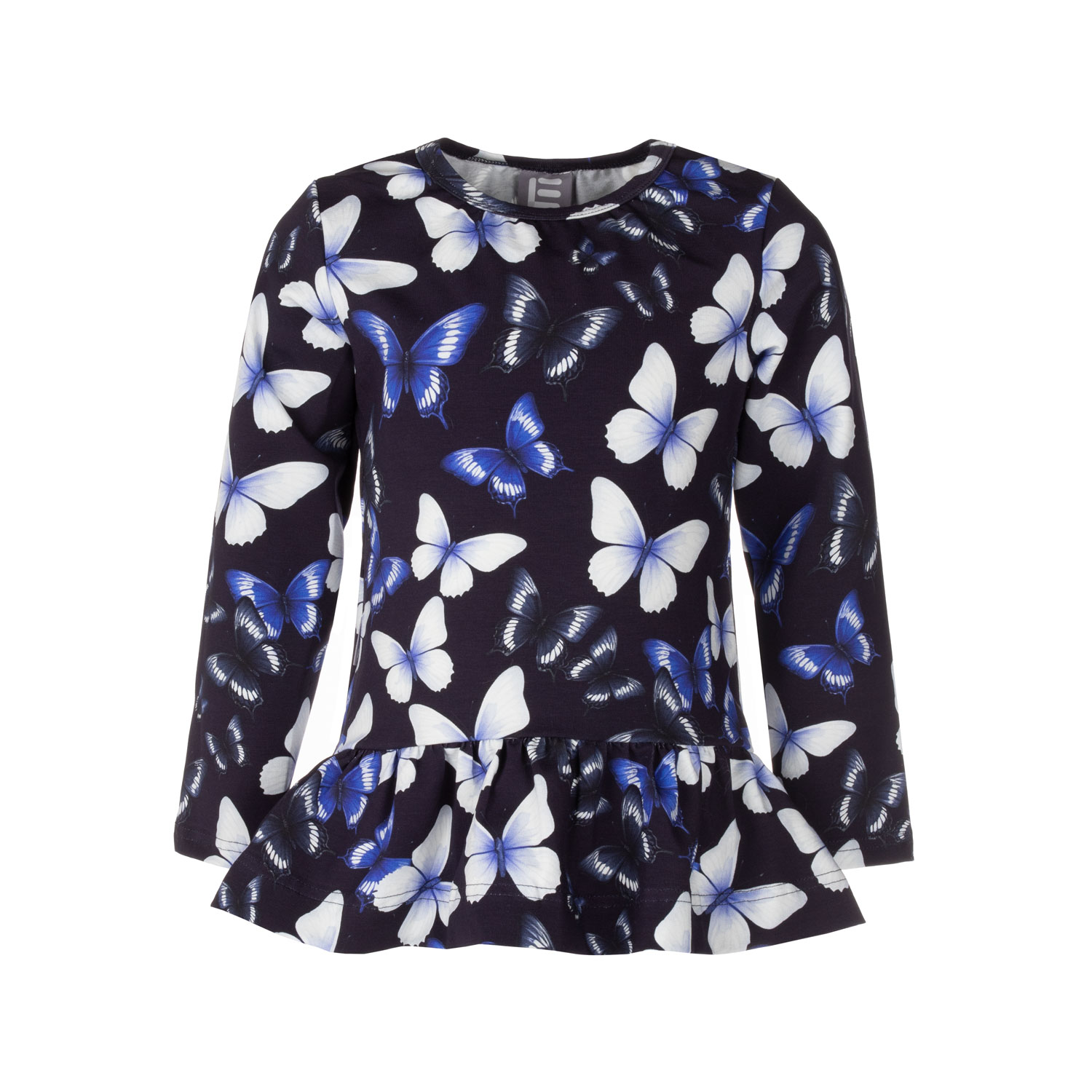 Girls' Ruffled Long-Sleeved Shirt