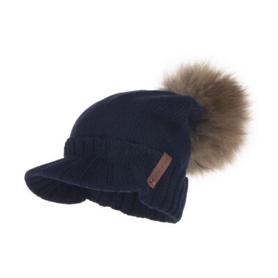 Nokaga talvemüts naturaalkarvast tutiga