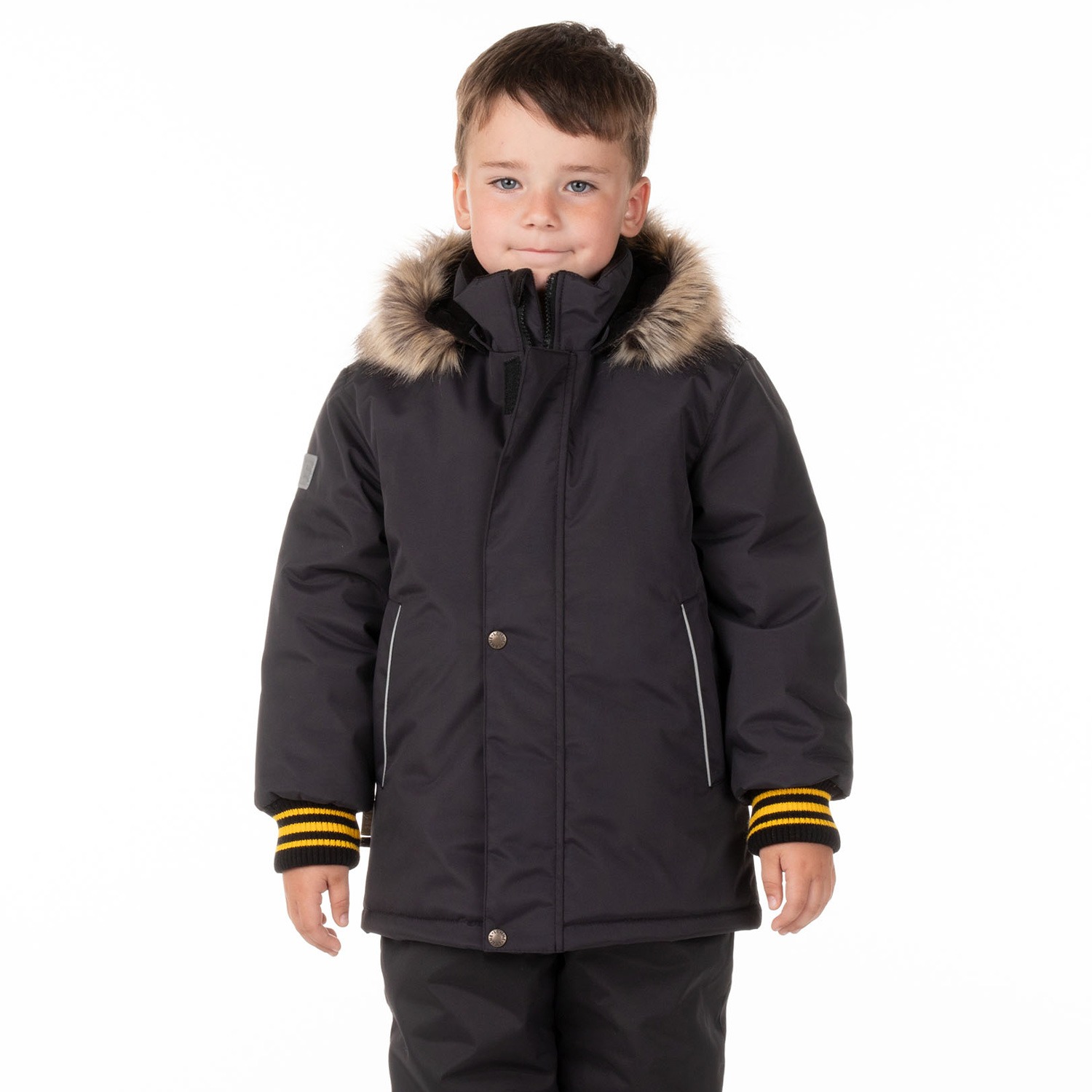 Winter Jacket with Warm Ribbed Cuffs