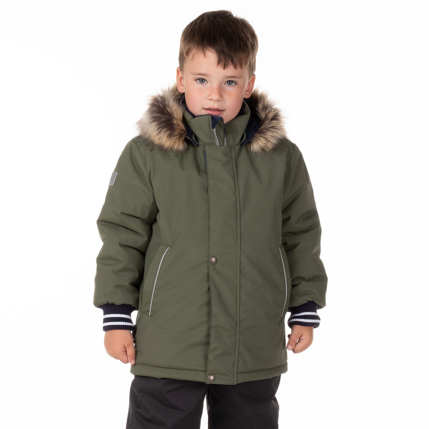 Winter Jacket with Warm Ribbed Cuffs