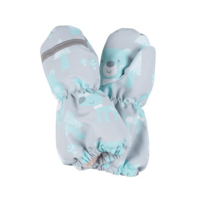 Warm Winter Mittens with Wool Fleece Lining