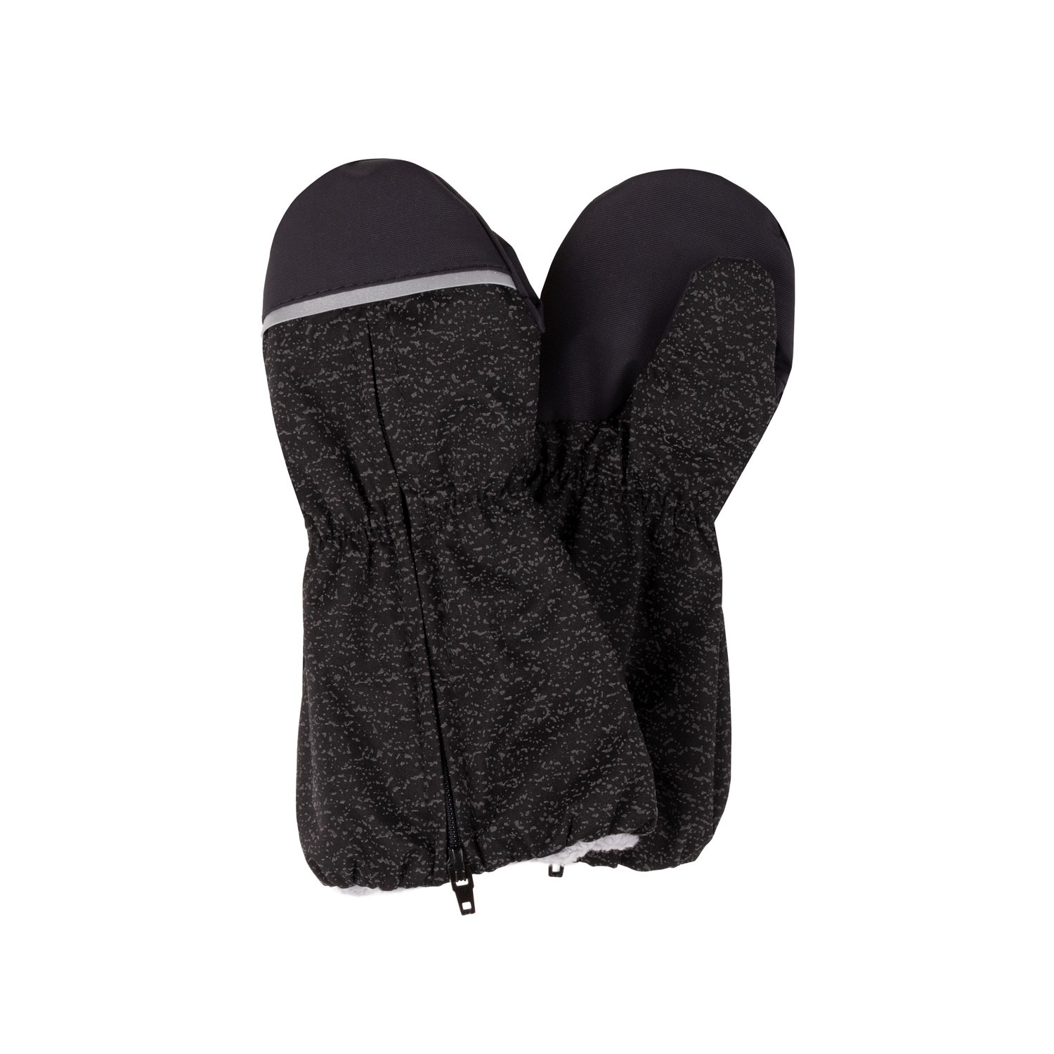 Reflective Transitional Mittens with Zipper