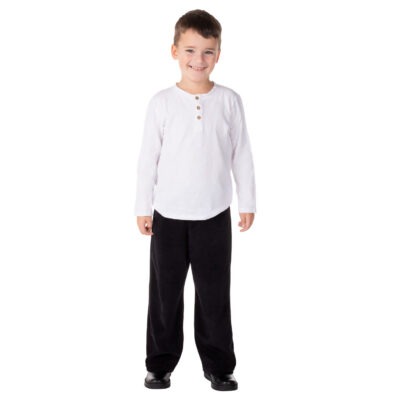 Puuvillasametist sirge lõikega püksid