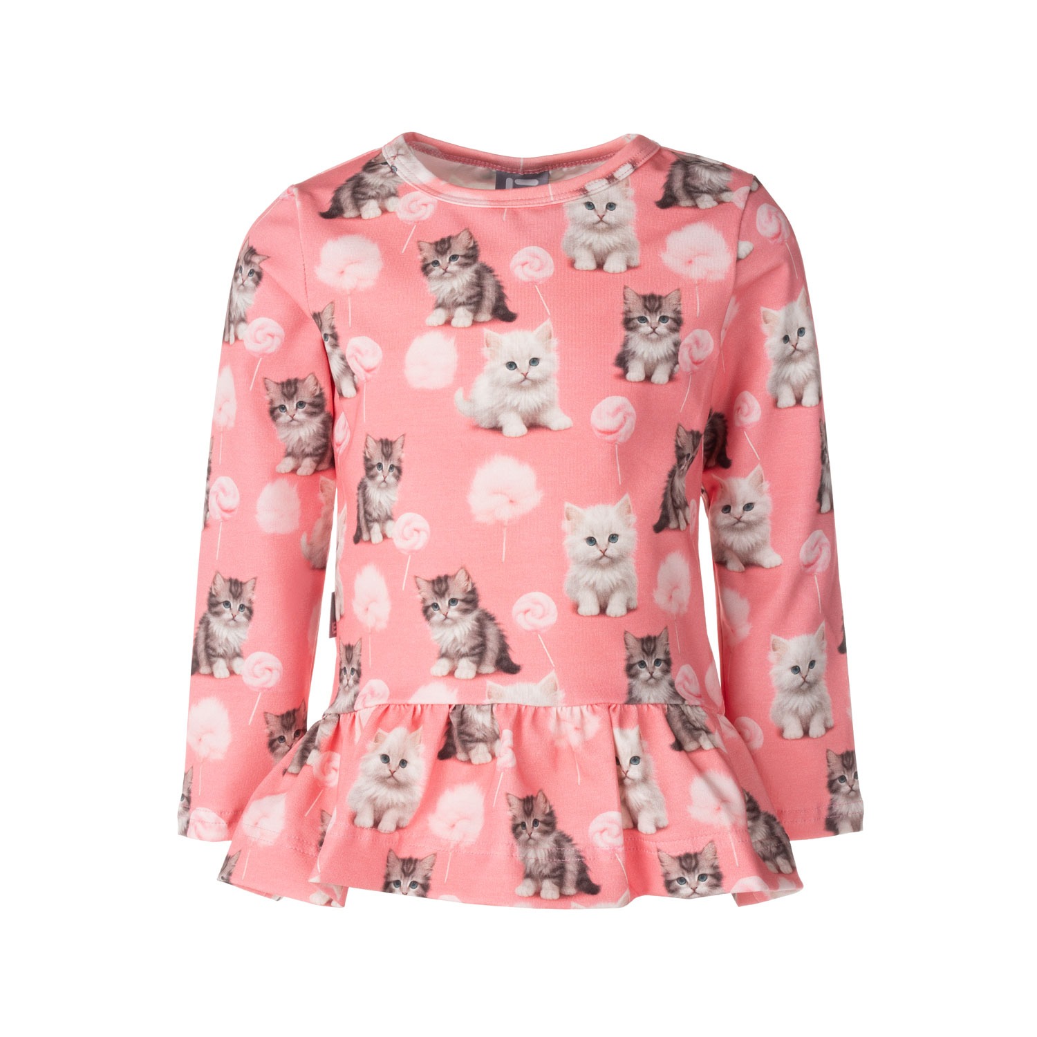 Tüdrukute satsiga pikkade varrukatega särk