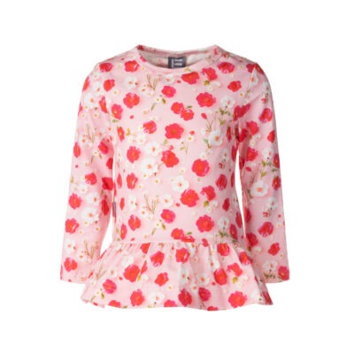 Tüdrukute satsiga pikkade varrukatega särk