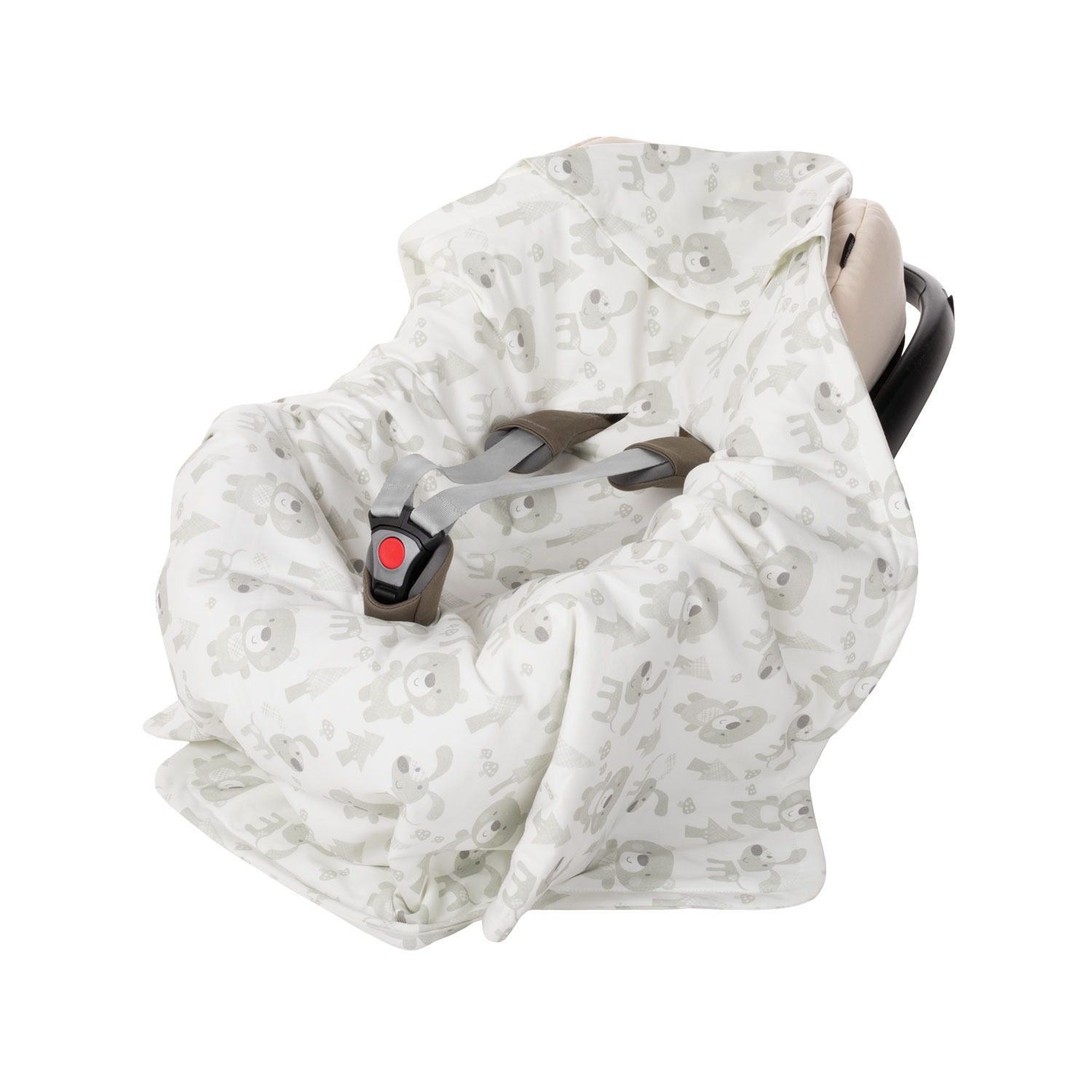 Baby Blanket with Harness Slots