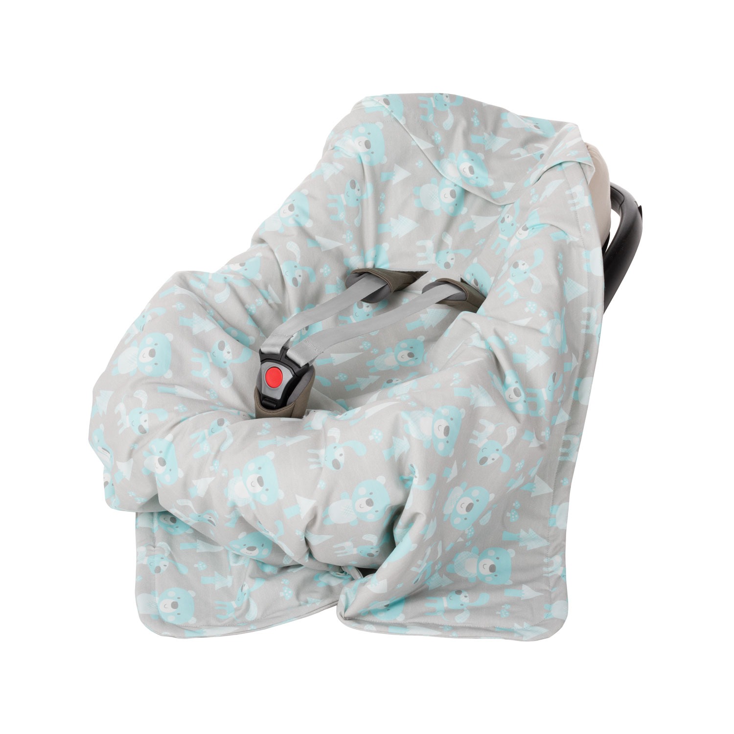 Baby Blanket with Harness Slots