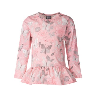 Girls' Ruffled Long-Sleeved Shirt