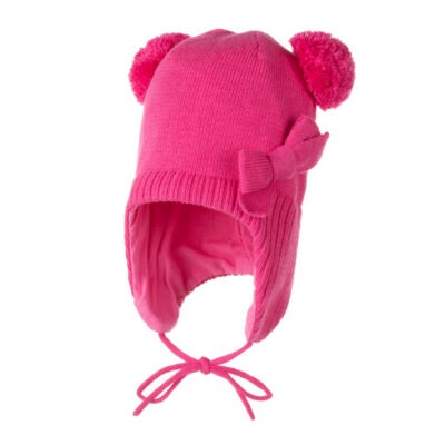 Cotton spring hat with a bow