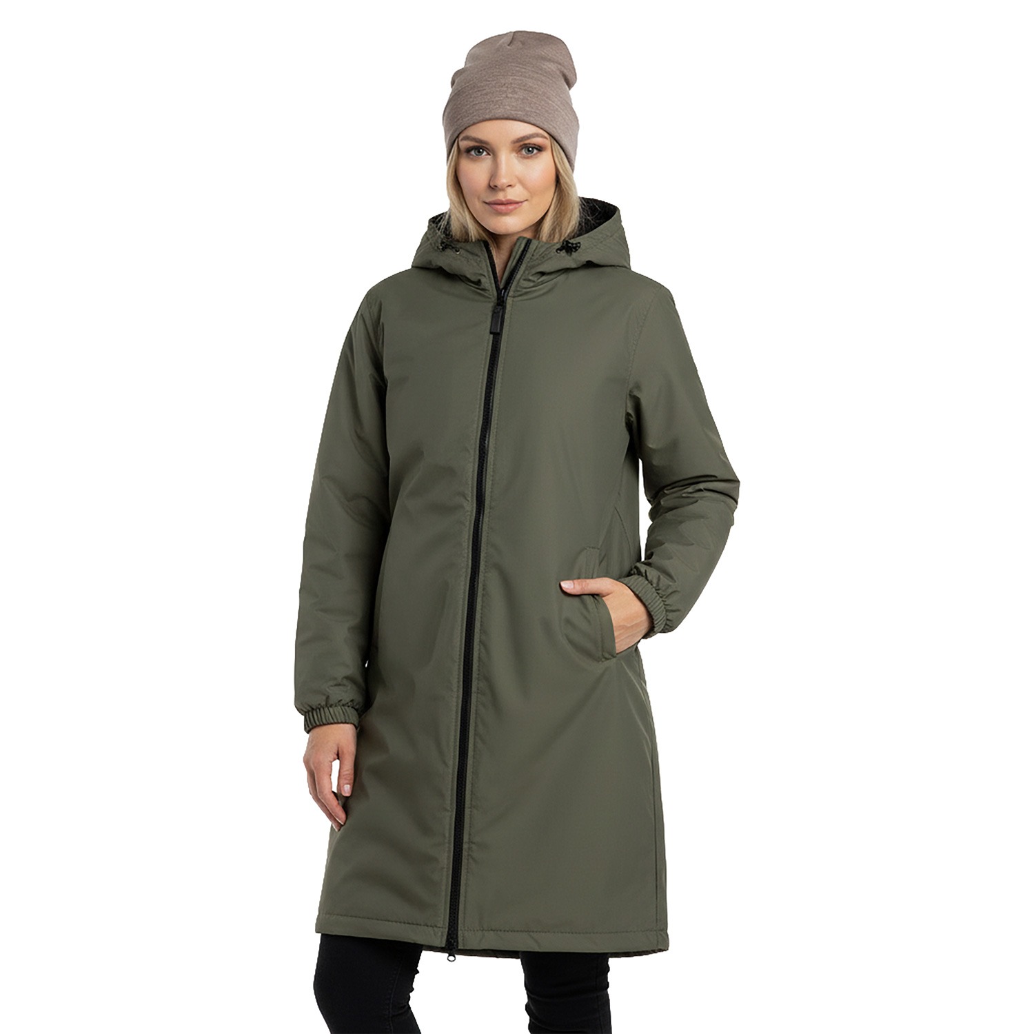Warm women's spring/fall coat