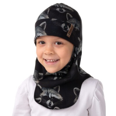 Autumn-winter balaclava with merino lining