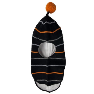 Triibulise mustriga villane talvemask