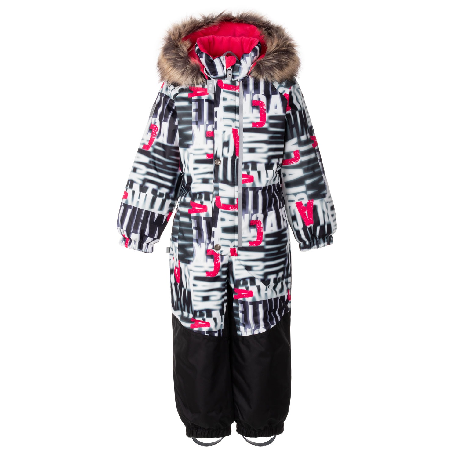 Kids' winter snowsuit with reflective strip