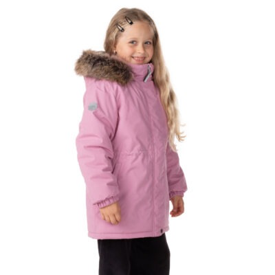 Extra warm children's winter parka with an adjustable waist