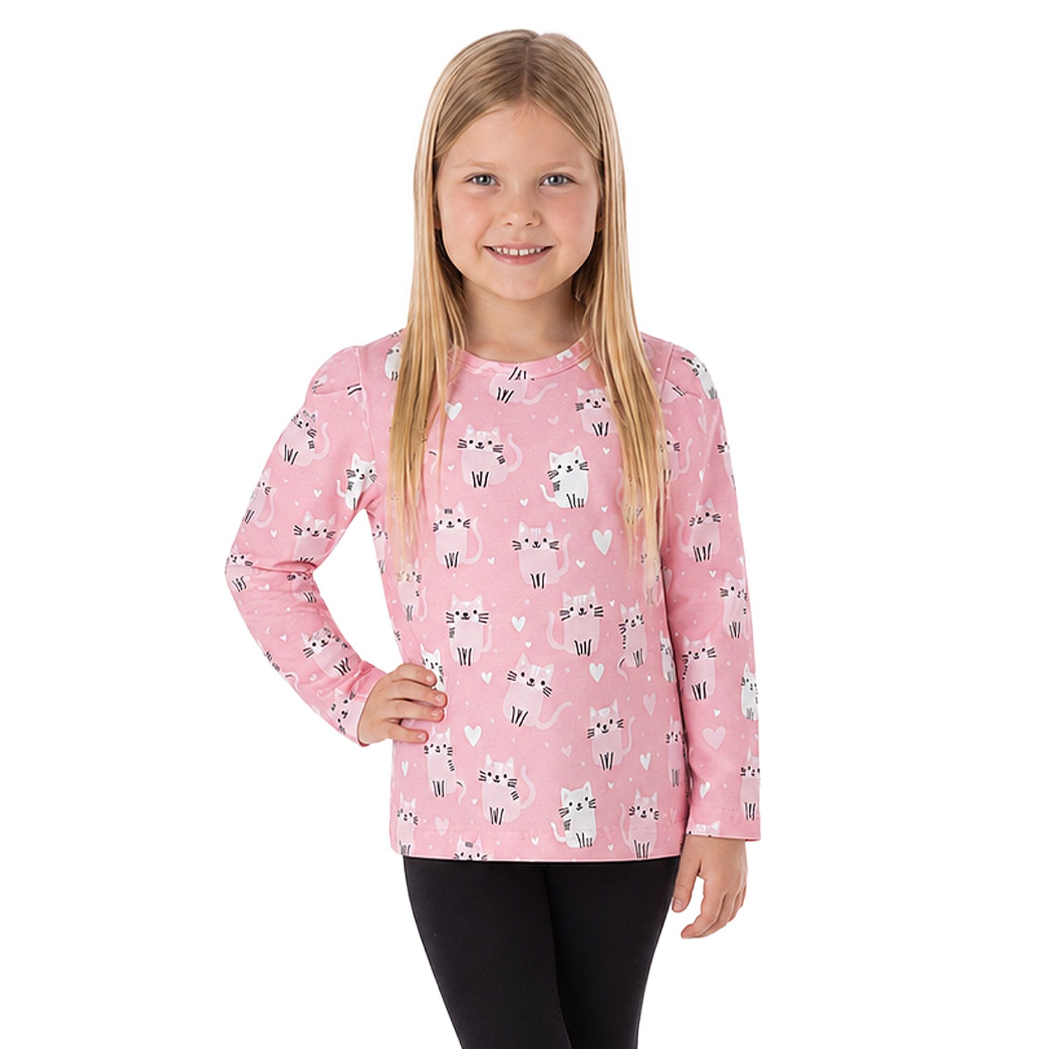 Girls' long-sleeved T-shirt