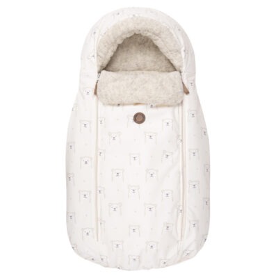 Winter footmuff with cotton fur lining