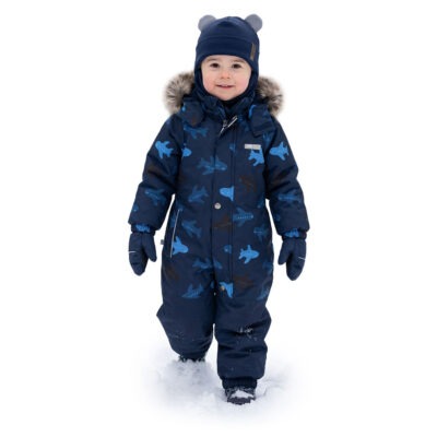 Winter snowsuit with double seat insulation