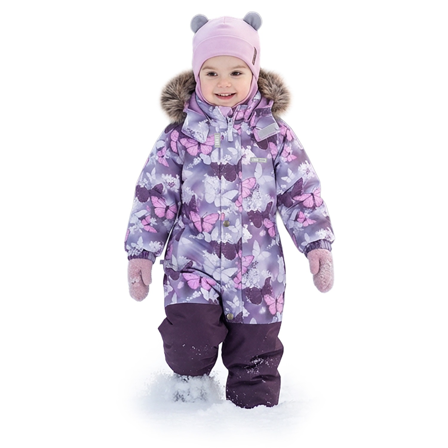 Winter snowsuit with double seat insulation