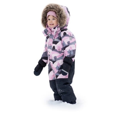 Winter snowsuit with double seat insulation