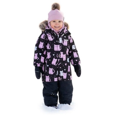 Winter snowsuit with double seat insulation