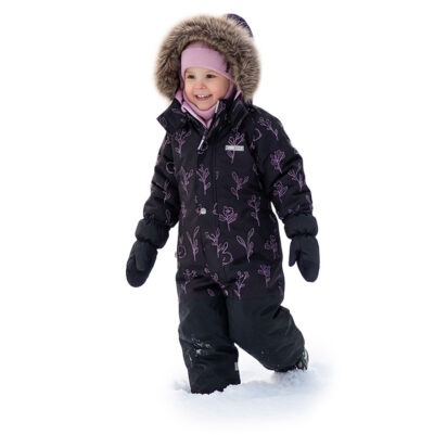 Winter snowsuit with double seat insulation